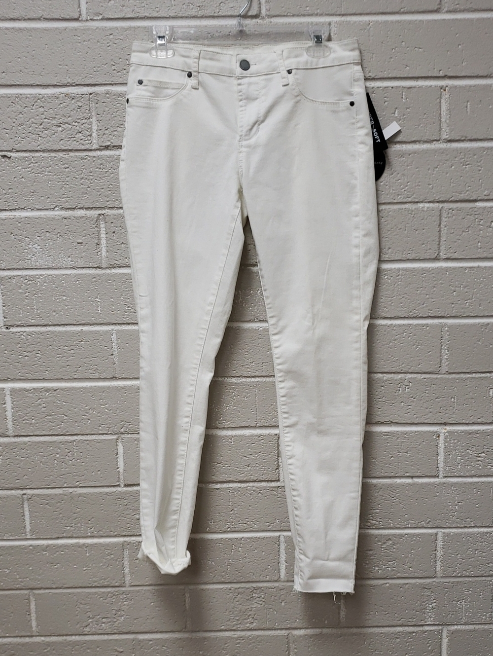 Articles Of Society White Cut-Off Hem Jeans